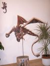 Blechskulptur im Ausstellungsraum