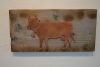 Kuh aus Kupfer Holz geflammt, 32 x 16 cm Preis 34.-€