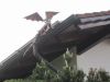Lindwurm - Drache an Dachrinne