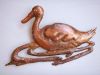 Wandfigur aus Kupferblech 1/4 plastisch getrieben