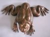 Dekorative Blechfigur Frosch aus Kupfer