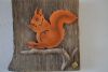 Eichhörnchen 15 cm, Holz 27 cm